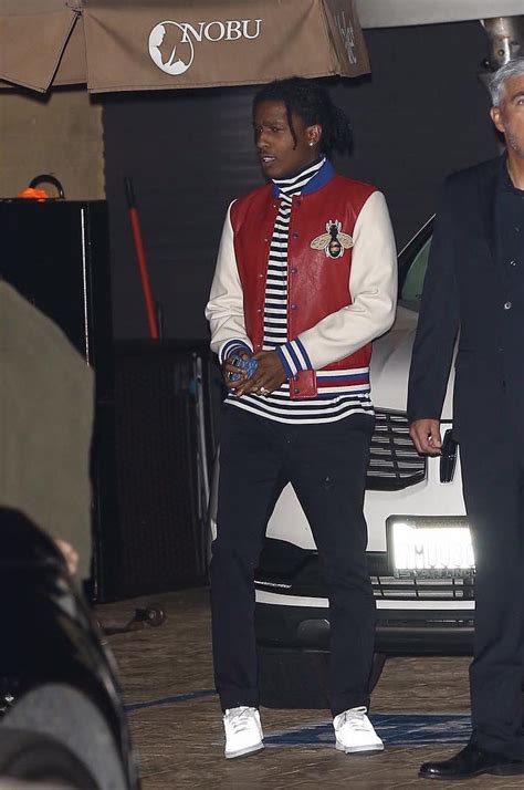 asap rocky gucci lether jacket|asap rocky Gucci jacket.